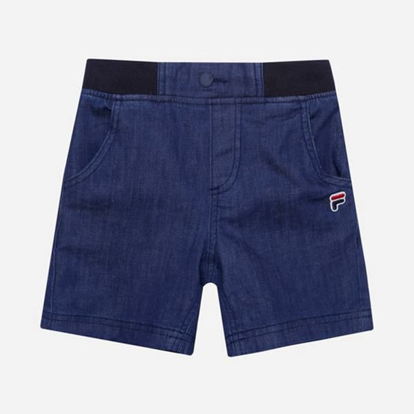 Fila Denim Boy's Shorts - Navy,NZ 356-76341